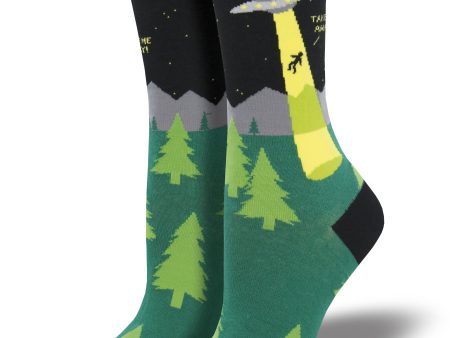 Women s  Alien Abduction  Socks Sale