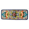 Guanajuato Flora  Hand Crafted Talavera Style Ceramic Platter Online Hot Sale