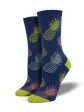 Women s Bamboo  Pineapple Print  Socks For Cheap