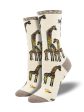 Women s Laurel Burch  Giraffe Family  Socks For Discount