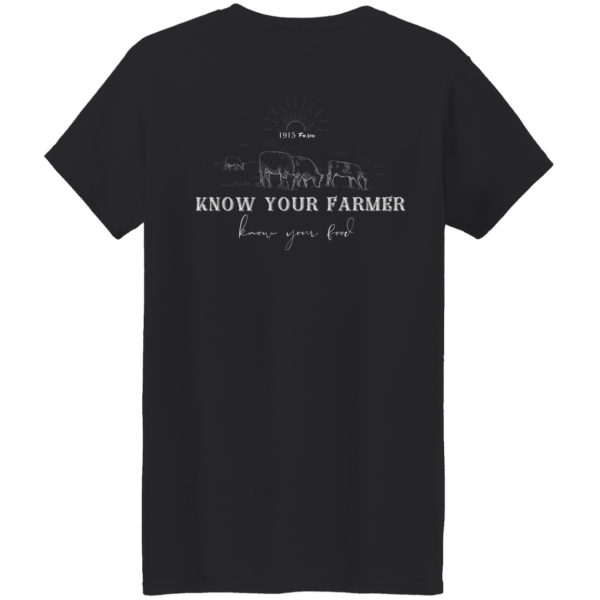 1915 Farm Know Your Farmer Women s T-Shirt on Sale