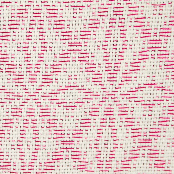 Pink Stars of Teotitlan  Cotton Handwoven Zapotec Rebozo Shawl For Sale