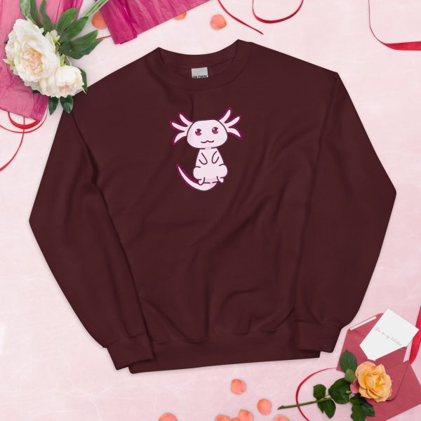 Pink Axolotl Unisex Sweatshirt Cheap