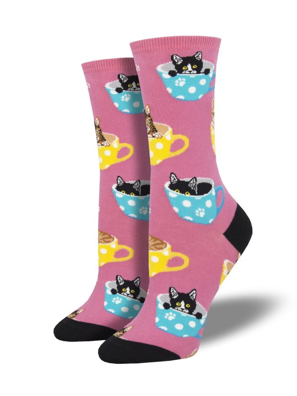 Women s  Cat-Feinated  Socks For Cheap