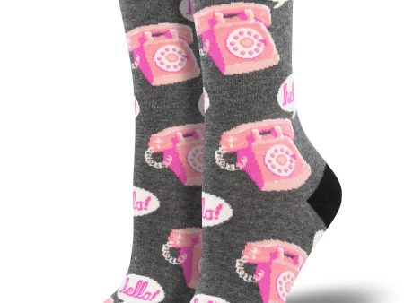 Women s  Hold The Phone  Socks For Sale