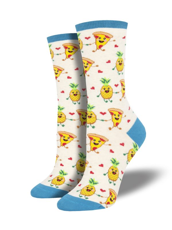 Women s  Pizza Loves Pineapple  Socks Supply