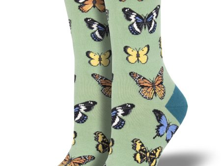 Women s  Majestic Butterflies  Socks Hot on Sale