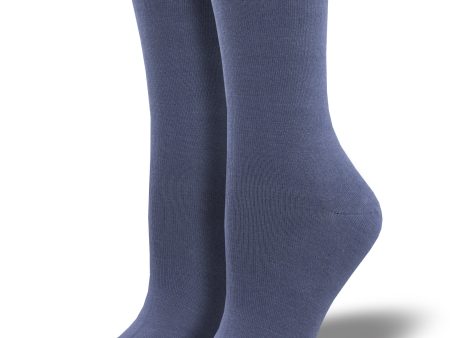 Women s Bamboo  Solid  Roll Top Socks on Sale