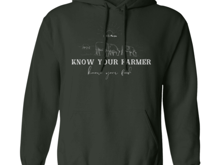 1915 Farm Know Your Farmer Hooded Sweatshirt For Discount