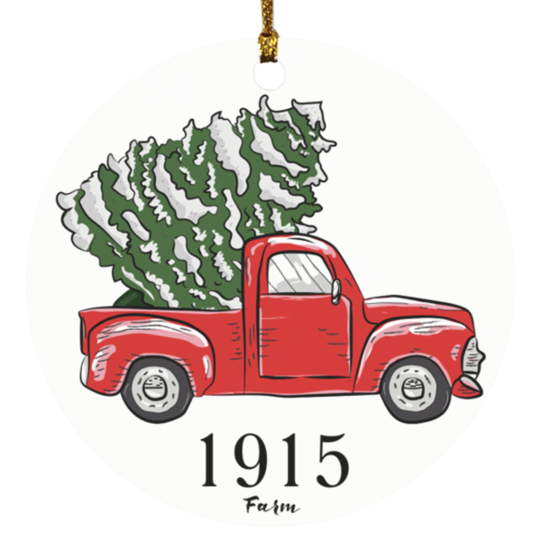 1915 Farm Christmas Tree Truck Ornament *Ships Free* Fashion