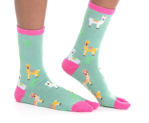 V-Toe Split Toe Novelty Socks Llama Green Big Toe Tabi Discount