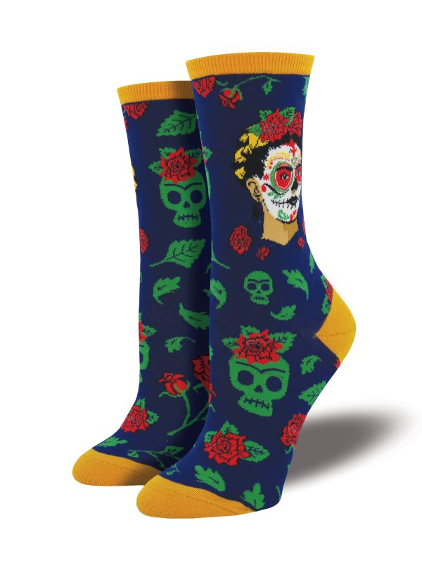 Women s Frida Kahlo  Dia De Los Frida  Socks Online