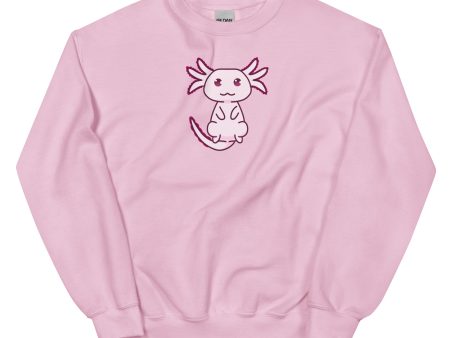 Pink Axolotl Unisex Sweatshirt Cheap