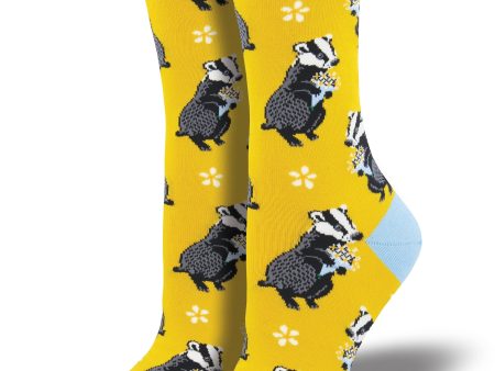 Women s  Bashful Badger  Socks Online Hot Sale