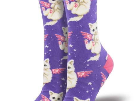 Women s  Purrfect Angel  Socks Hot on Sale