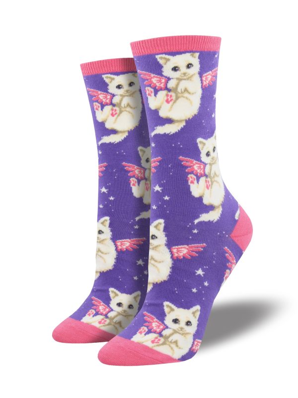 Women s  Purrfect Angel  Socks Hot on Sale