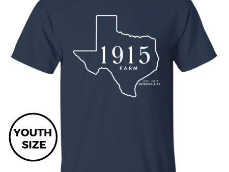 1915 Farm Texas Youth T-Shirt Cheap