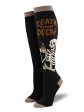 Women s  Death Before Decaf  Knee-High Socks For Sale