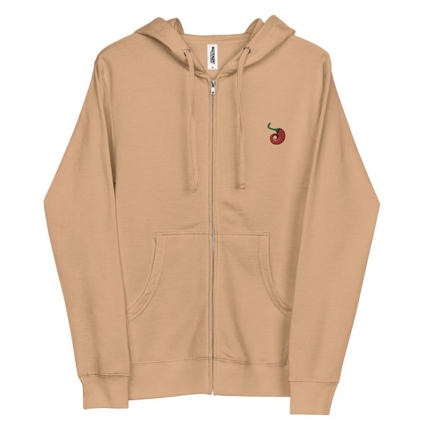 Chile Pepper Unisex fleece zip up hoodie Hot on Sale