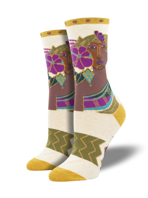 Women s Laurel Burch  Blossoming Woman  Socks on Sale