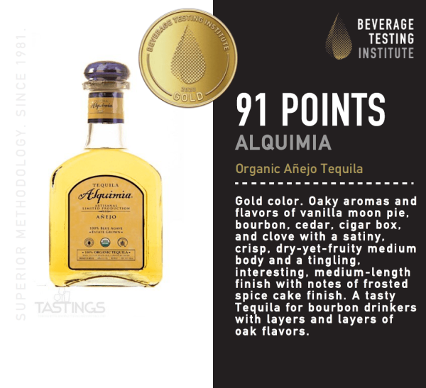 Alquimia Reserve de Don Adolfo 6 Year Extra Anejo Organic Tequila (750ml   40%) Online now