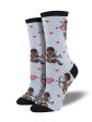 Women s  Cupid Crew  Socks For Discount