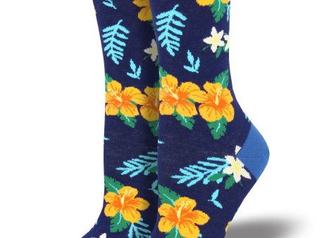 Women s  Aloha Floral  Socks Online Hot Sale