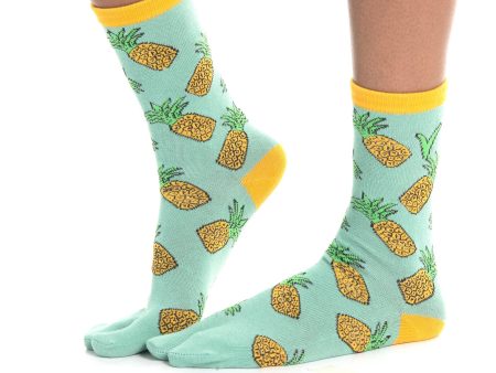 V-Toe Split Toe Novelty Pineapple Big Toe Tabi Socks Online now