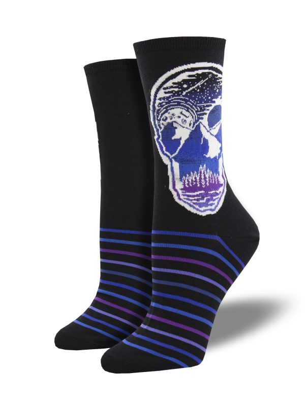 Women s AtomicChild  Majestic Skull  Socks Fashion