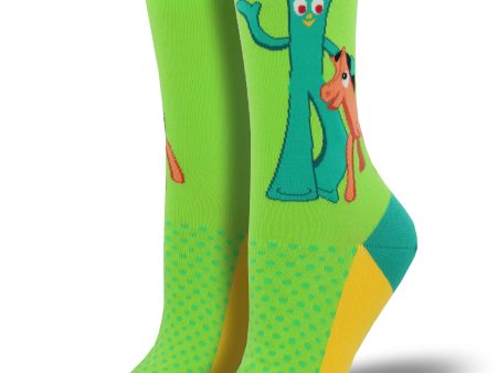 Women s Gumby  Gumby and Pokey  Socks Online