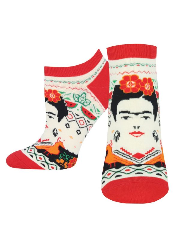 Women s Frida Kahlo  Frida Summer  Ped Socks Discount