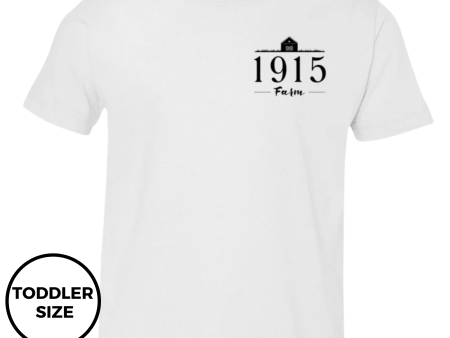 1915 Farm Logo Toddler T-Shirt For Discount