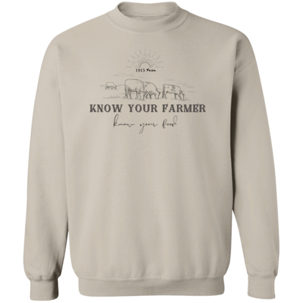 1915 Farm Know Your Farmer Crewneck Sweatshirt Discount