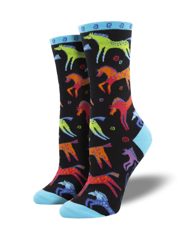 Women s Laurel Burch  Dancing Horses  Socks Online now