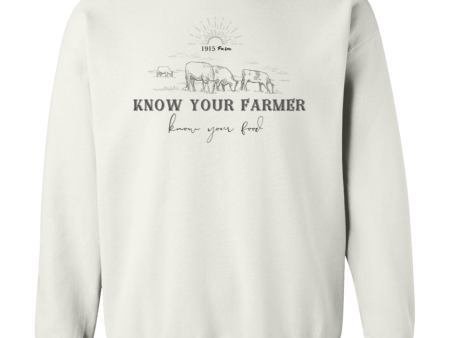 1915 Farm Know Your Farmer Crewneck Sweatshirt Discount