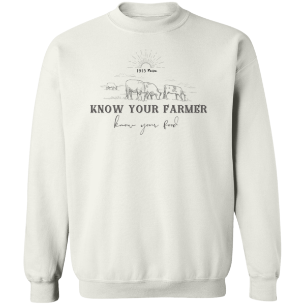 1915 Farm Know Your Farmer Crewneck Sweatshirt Discount