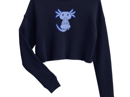 Blue Axolotl Crop Sweatshirt Online Hot Sale