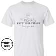 1915 Farm Know Your Farmer Youth T-Shirt Hot on Sale