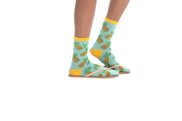 V-Toe Split Toe Novelty Pineapple Big Toe Tabi Socks Online now