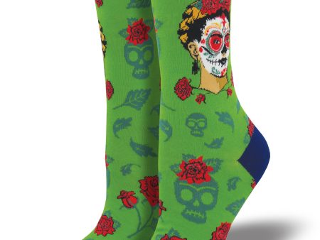 Women s Frida Kahlo  Dia De Los Frida  Socks Online