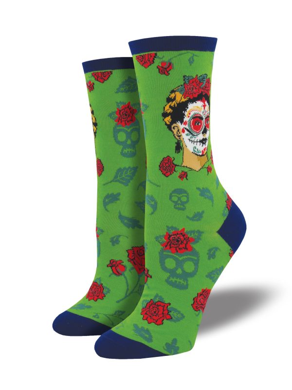 Women s Frida Kahlo  Dia De Los Frida  Socks Online