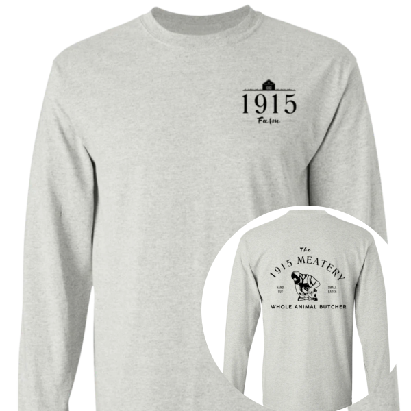 1915 Farm Meatery Long Sleeve T-Shirt Hot on Sale