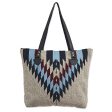 Diamond Bliss  Wool Shoulder Bag with Geometric Diamond Pattern and Leather Online