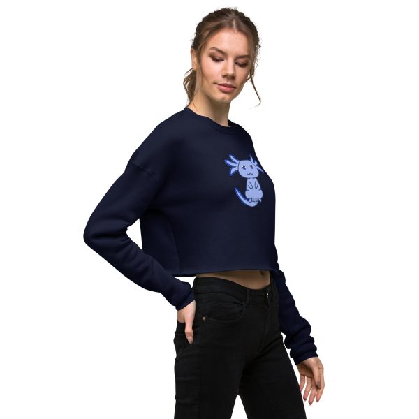 Blue Axolotl Crop Sweatshirt Online Hot Sale