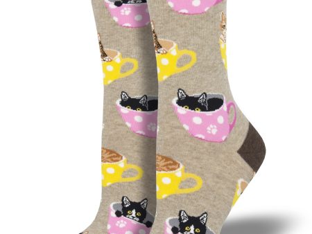 Women s  Cat-Feinated  Socks For Cheap