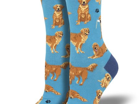 Women s  Golden Retrievers  Socks Sale