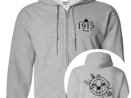 1915 Farm Benny Zip Up Hooded Sweatshirt Online Sale