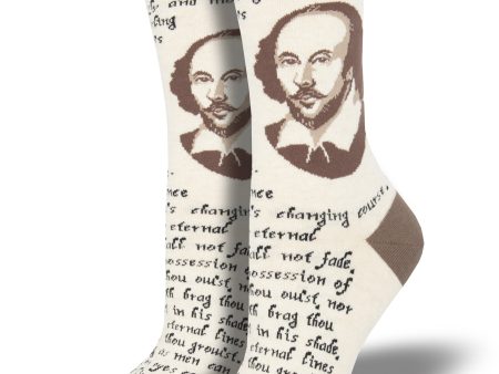 Women s  Shakespeare Sonnet  Socks Hot on Sale