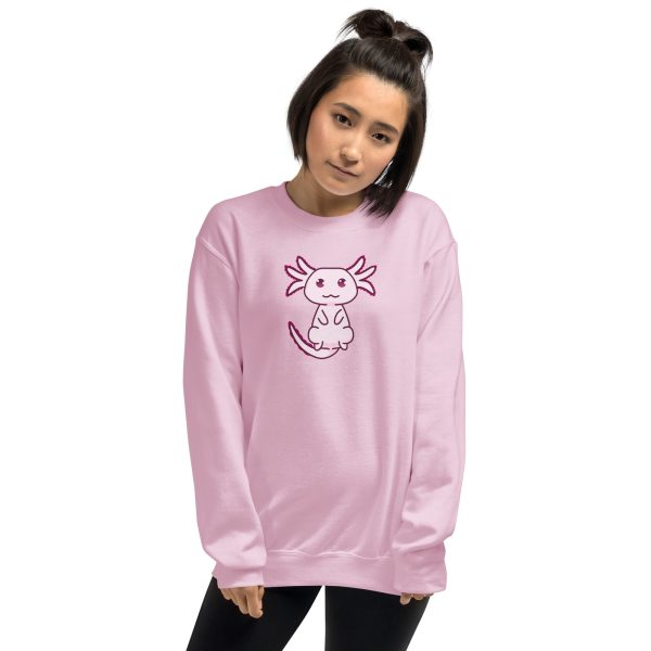 Pink Axolotl Unisex Sweatshirt Cheap