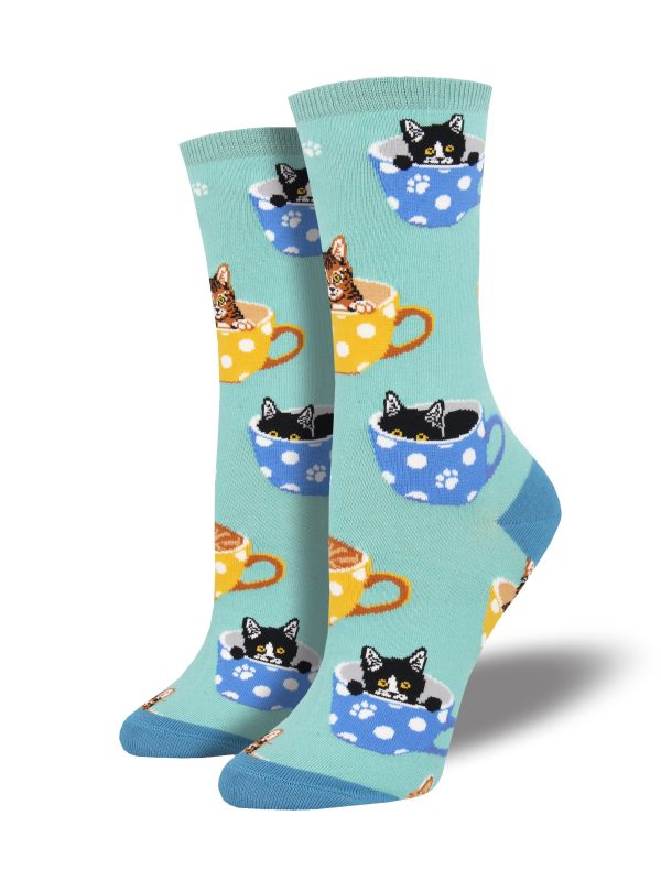 Women s  Cat-Feinated  Socks For Cheap